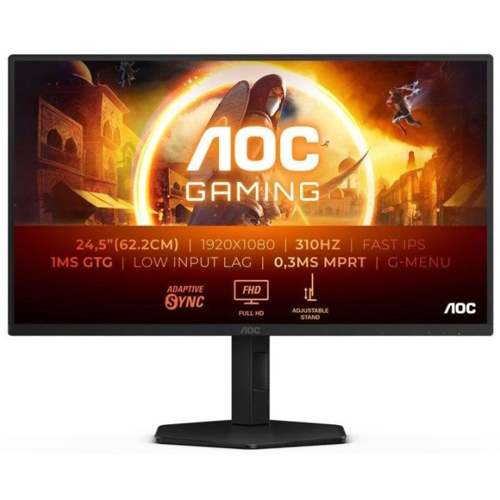 AOC 25G4SXU 24.5" LED Fast IPS FullHD 310Hz Altura Ajustable Adaptive Sync