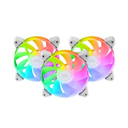 Ventilador Mars Gaming ARGB 3x120mm Blanco (MF3ARW)