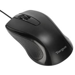 Ratón TARGUS Óptico USB-A 1000dpi Negro (AMU81AMGL)
