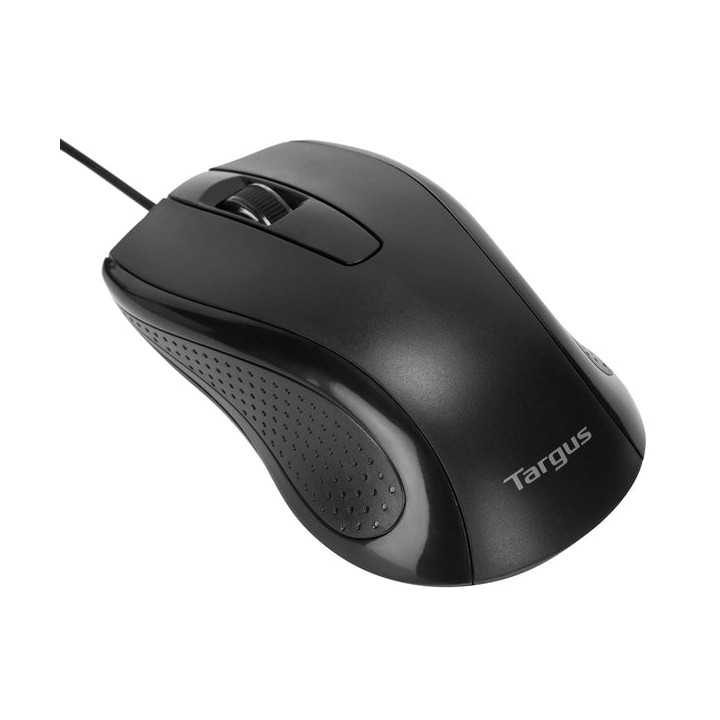 Ratón TARGUS Óptico USB-A 1000dpi Negro (AMU81AMGL)