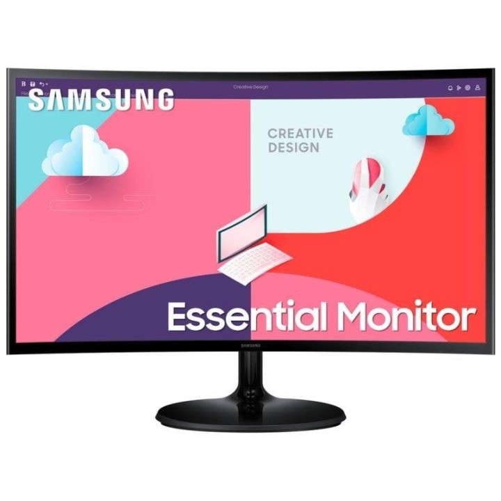 Monitor Samsung Essential S36C 24" FullHD 75Hz VA Curvo FreeSync Flicker Free