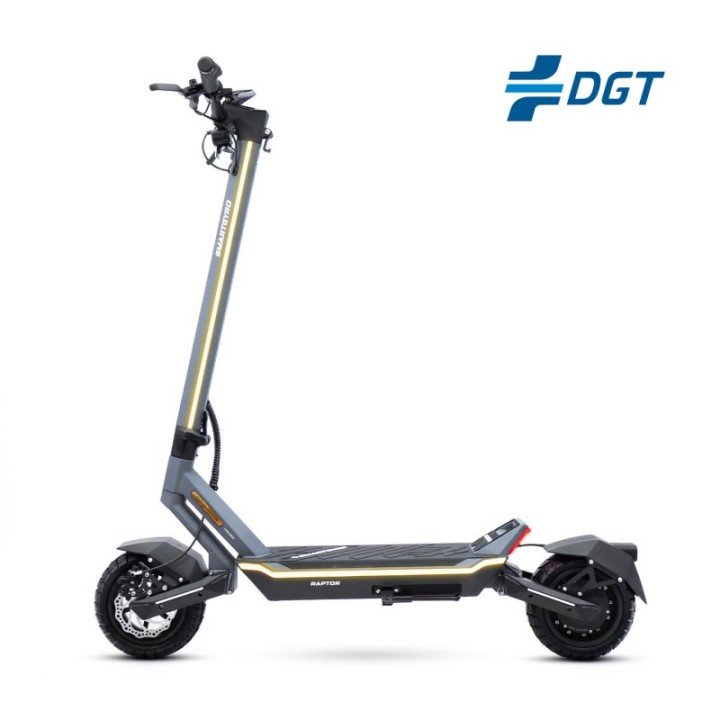 Smartgyro Raptor Evo Patinete Eléctrico 1000W 60km Frenos Hidráulicos Doble Suspensión Tubeless App