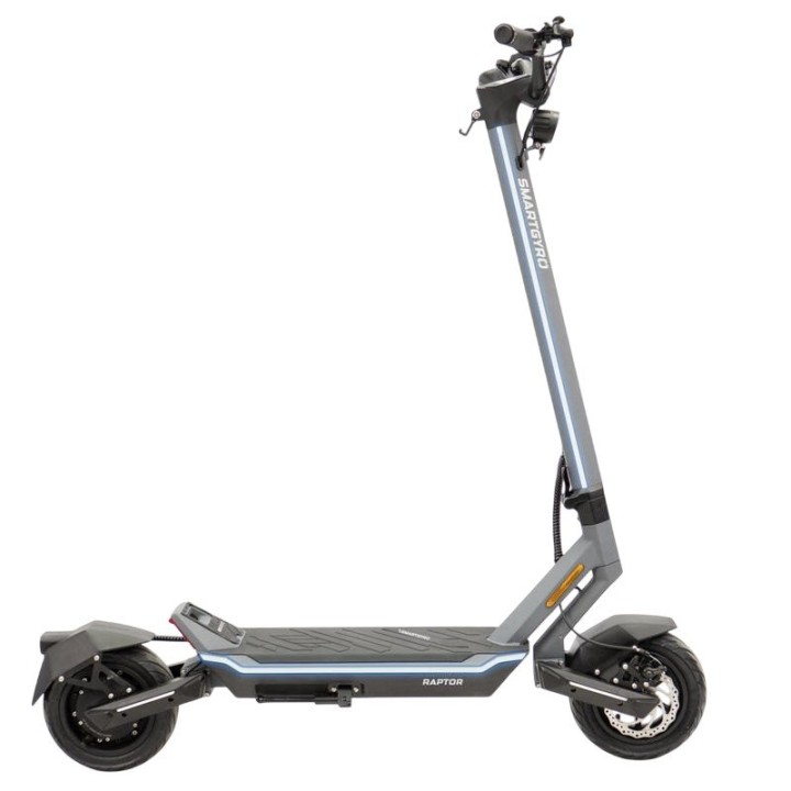 Smartgyro Raptor Evo Patinete Eléctrico 1000W 60km Frenos Hidráulicos Doble Suspensión Tubeless App