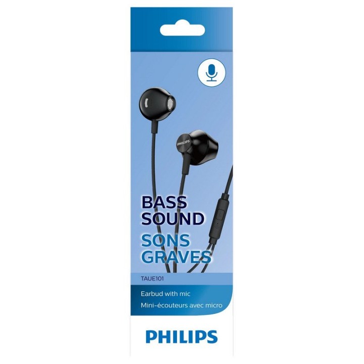 Philips TAUE101BK/00 Auriculares Intrauditivos con Micrófono Negros