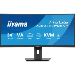 iiyama ProLite XCB3497WQSNP-B1 34" VA CURVO UWQHD 120Hz USB-C DOCK 96W Altavoces Altura Ajustable