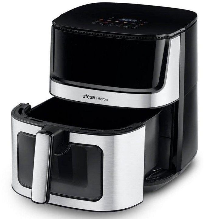 Ufesa Heron Freidora de Aire con Ventana 8L 1500W Inox/Negra