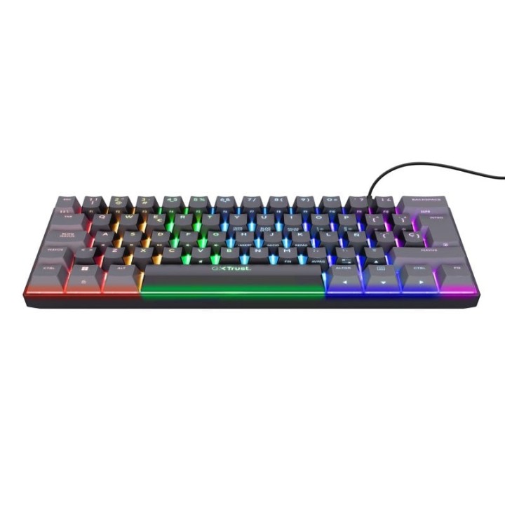 Trust GXT 867 Acira 60 Teclado Gaming Mecánico 60% RGB Switch Outemu Red Negro