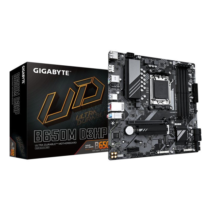 GIGABYTE B650M D3HP: (AM5) 4DDR5 SATA3 USB HDMI DP mATX