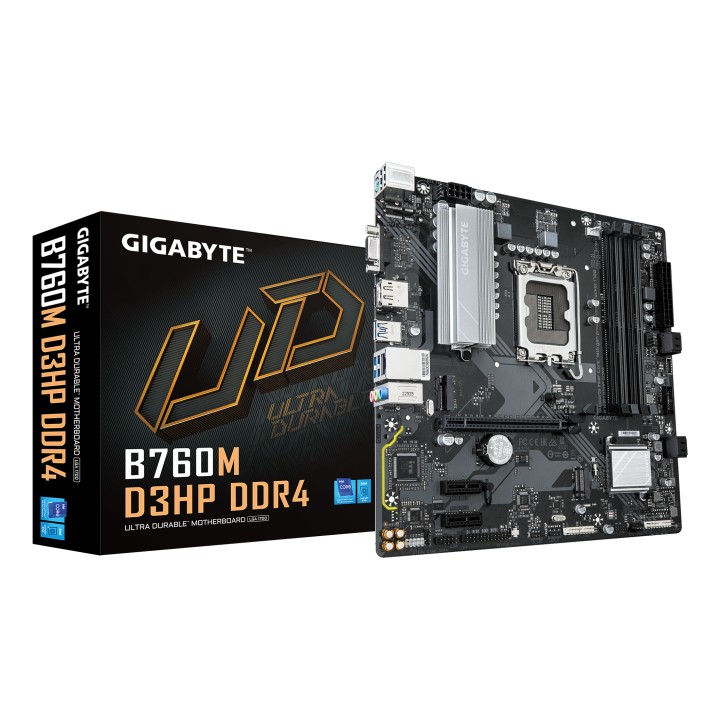 GIGABYTE B760M D3HP DDR4: (1700) 4DDR4 VGA HDMI mATX