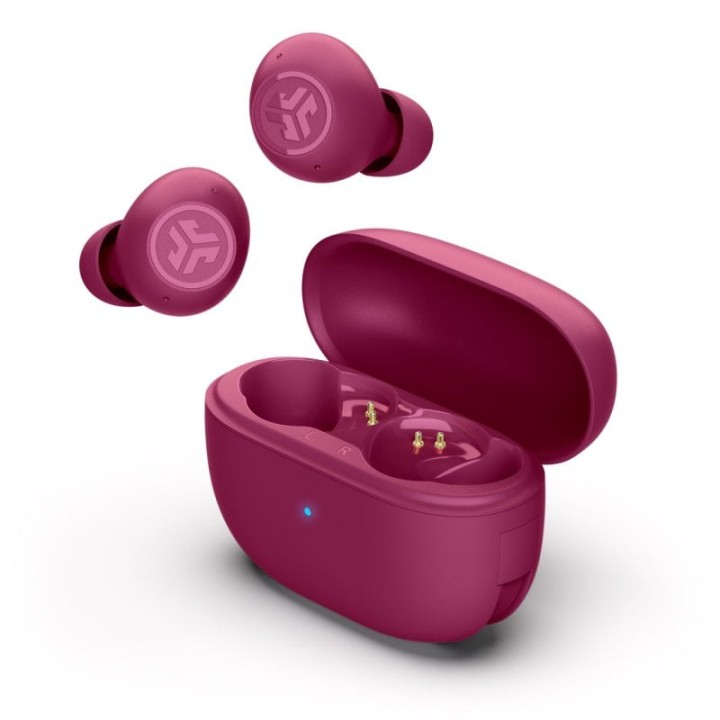 JLab Go Pop ANC Auriculares Bluetooth TWS con Cancelación Activa de Ruido Fucsia
