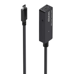 Cable AISENS USB-C/M a USB-C/H 10m Negro (A107-0870)