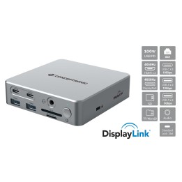 Dock CONCEPTRONIC USB-C a USB/HDMI/RJ45 Plata (DONN25G)