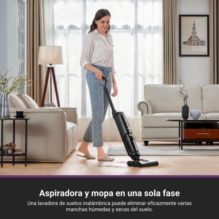 Eureka NEW400 Aspirador Escoba Sin Cables en Seco Húmedo Negro