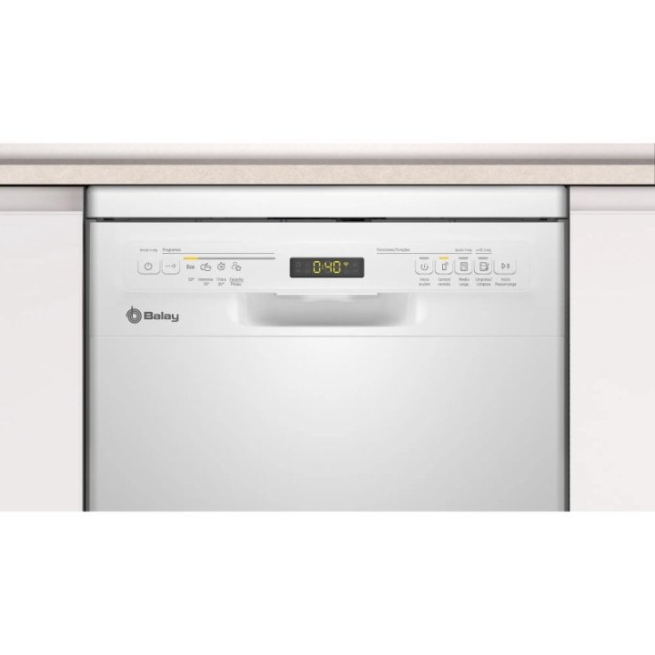 Lavavajillas Balay 3VN4030BA 10 Cubiertos E Motor ExtraSilencio Media Carga AquaStop 45cm Blanco