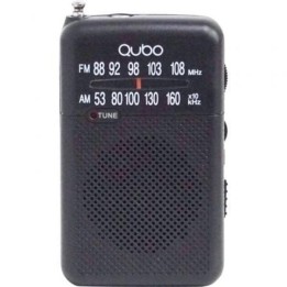 Radio portátil Qubo R-S1 Negra con Auriculares
