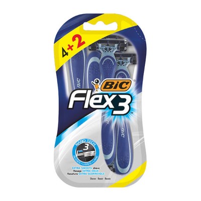 Bic Flex 3 Maquinilla Afeitar Desechable 4 + 2