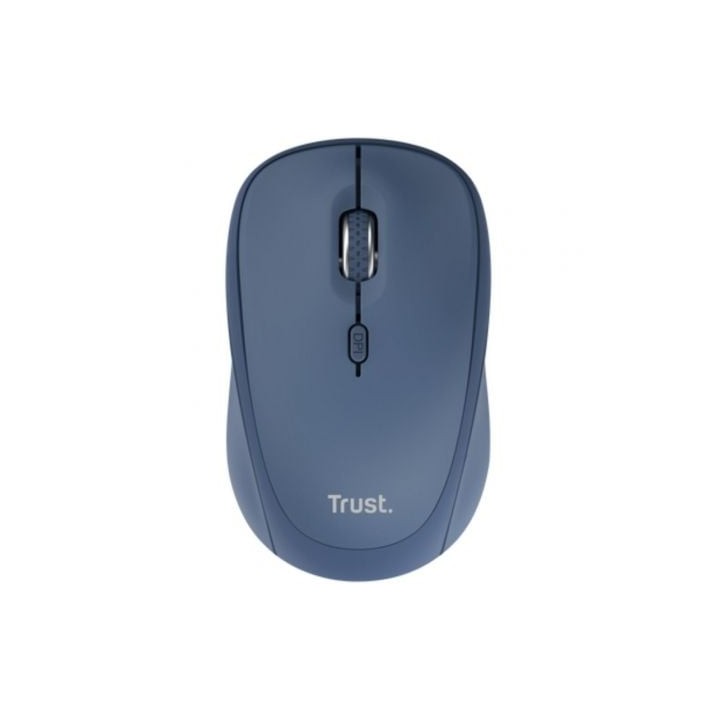 Trust Yvi+ Ratón Mini Inalámbrico Multidispositivo 1600 DPI Azul PC