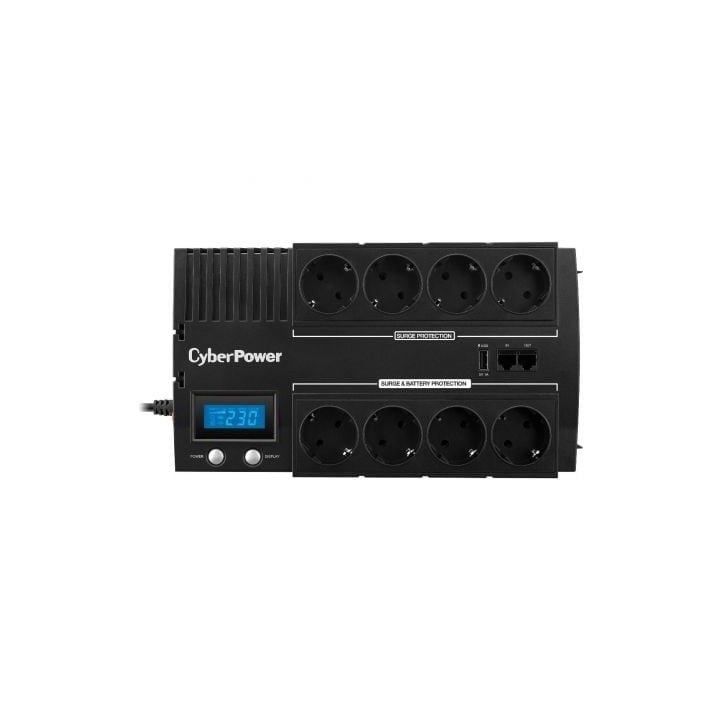 CyberPower BR1000ELCD SAI Línea Interactiva 1000VA 600W LCD 8 Salidas Schuko