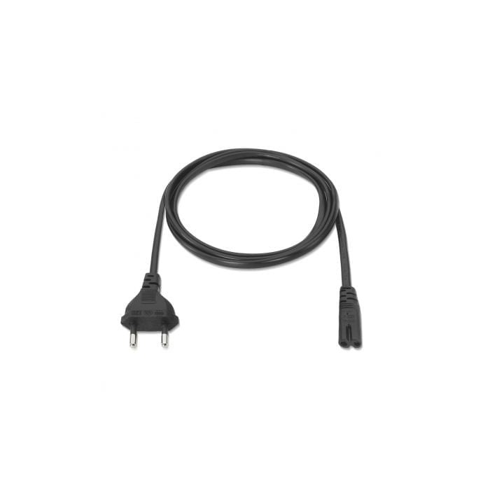 Cable alimentación AISENS A132-0173 1.5m CEE7/16 C7 1500W cobre AWG18 negro