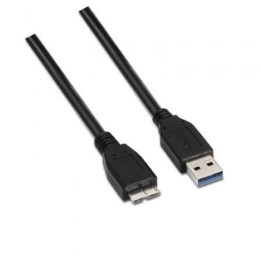 Cable AISENS A105-0043 USB 3.0 A a Micro B 1m Negro
