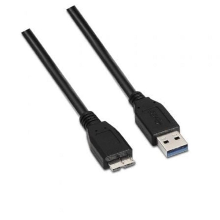 Cable AISENS A105-0043 USB 3.0 A a Micro B 1m Negro