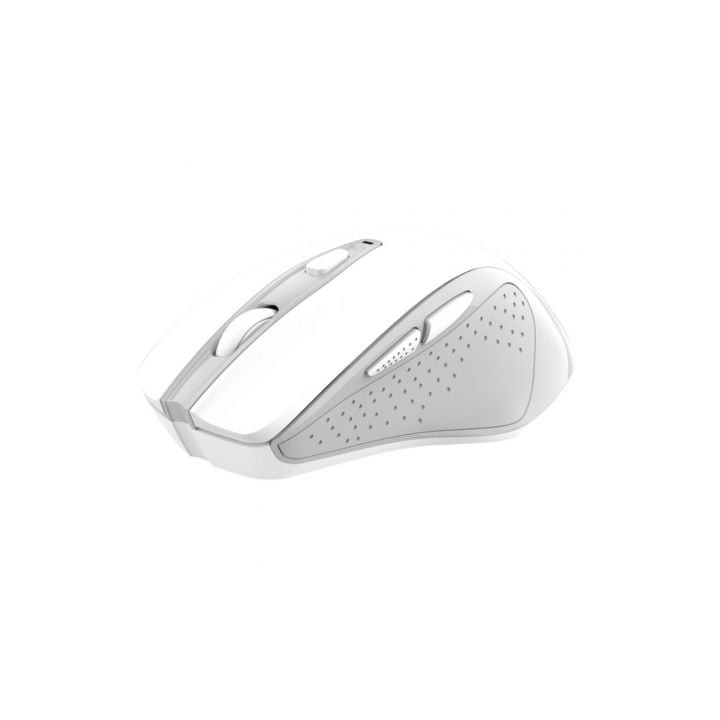 Ratón Trust inalámbrico 2200 DPI Silent Grip 5 botones ergonómico blanco