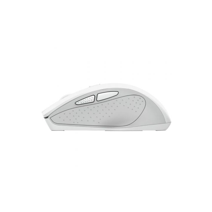 Ratón Trust inalámbrico 2200 DPI Silent Grip 5 botones ergonómico blanco