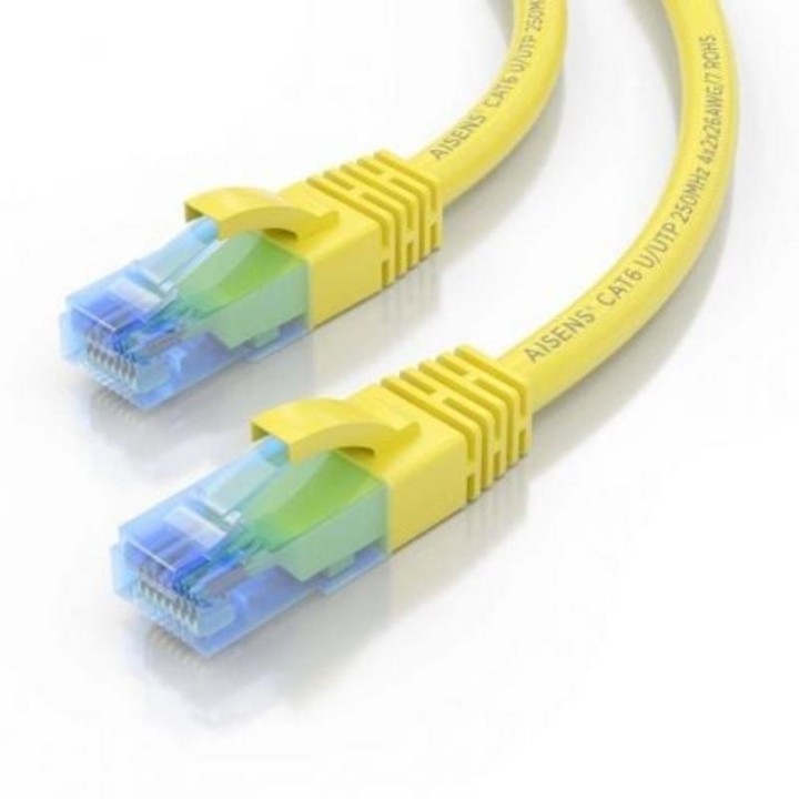 Cable de red RJ45 AISENS A135-0833 Cat.6 UTP 1 m Amarillo