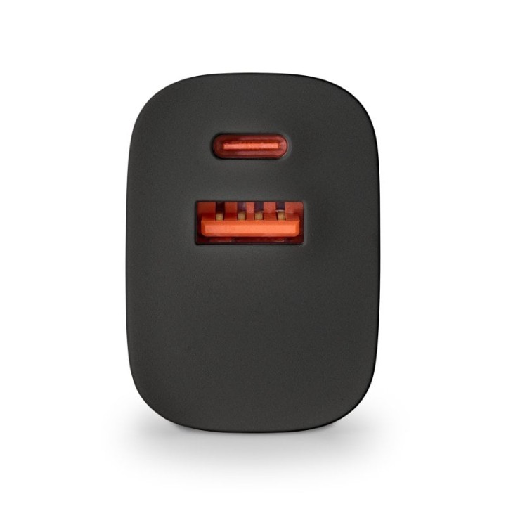 NGS BUD 33W Cargador de Pared con 1x USB-C (PD & PPS) y 1x USB-A QC3.0 de 33W de Potencia Máxima