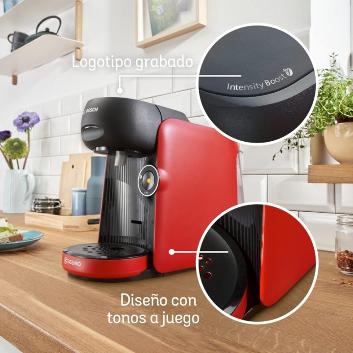 Cafetera de Cápsulas Bosch Tassimo Finesse TAS16B3 1400W Automática Rojo