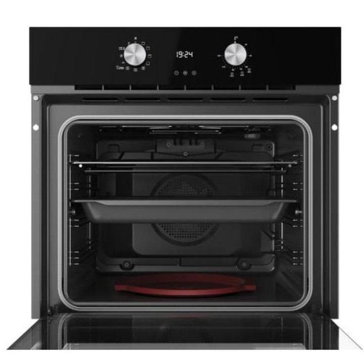 Horno eléctrico Teka HLB 8408 BK 71L Negro integrado con control giratorio
