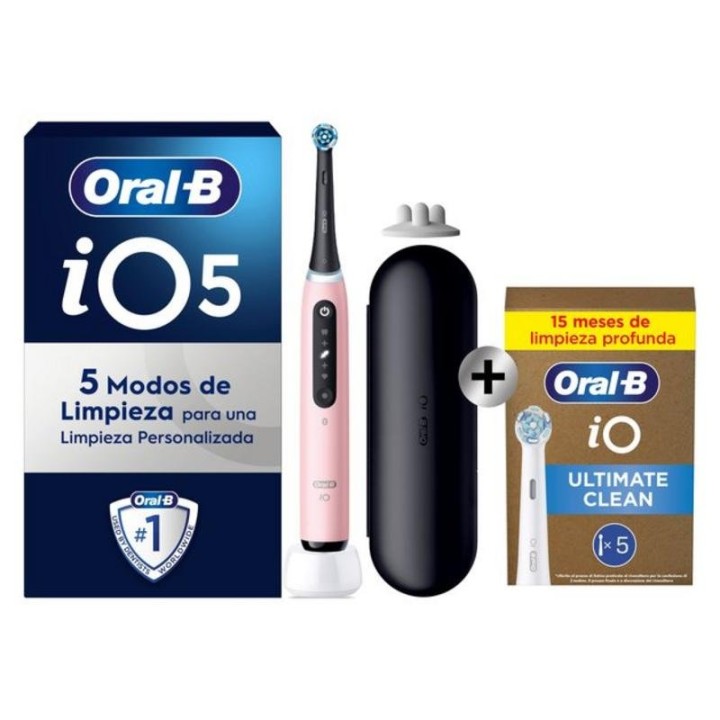 Cepillo de Dientes Eléctrico Oral-B IO 5S Rosa Enchufe EU