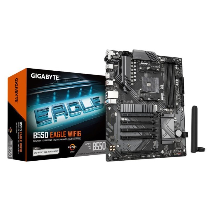 Placa Base Gigabyte B550 ATX AM4 EAGLE WIFI6 PCIe 4.0 M.2 VRM 10+3+1 USB 3.2