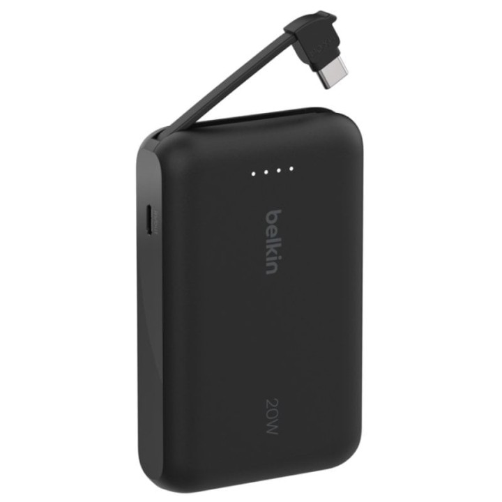 Power Bank Belkin Universal 10000 mAh 2 Puertos USB-C Carga Rápida 20W Negro