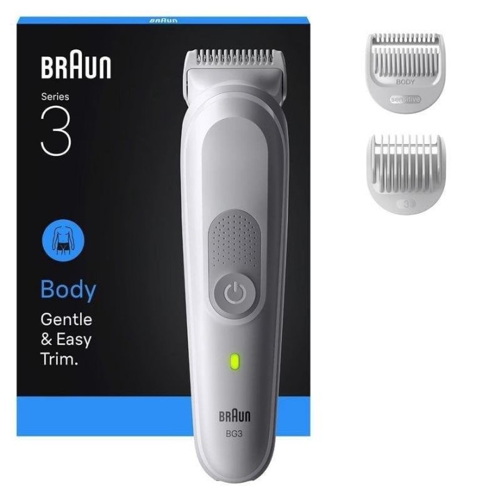 Afeitadora Braun Series 3 BG3530 inalámbrica, batería NiMH, 80 min autonomía, resistente al agua