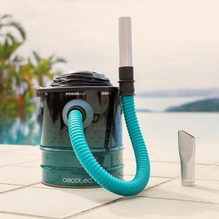 Aspiradora de cenizas de trineo Cecotec 1000W 15kPa Filtro lavable Metal ultrarresistente