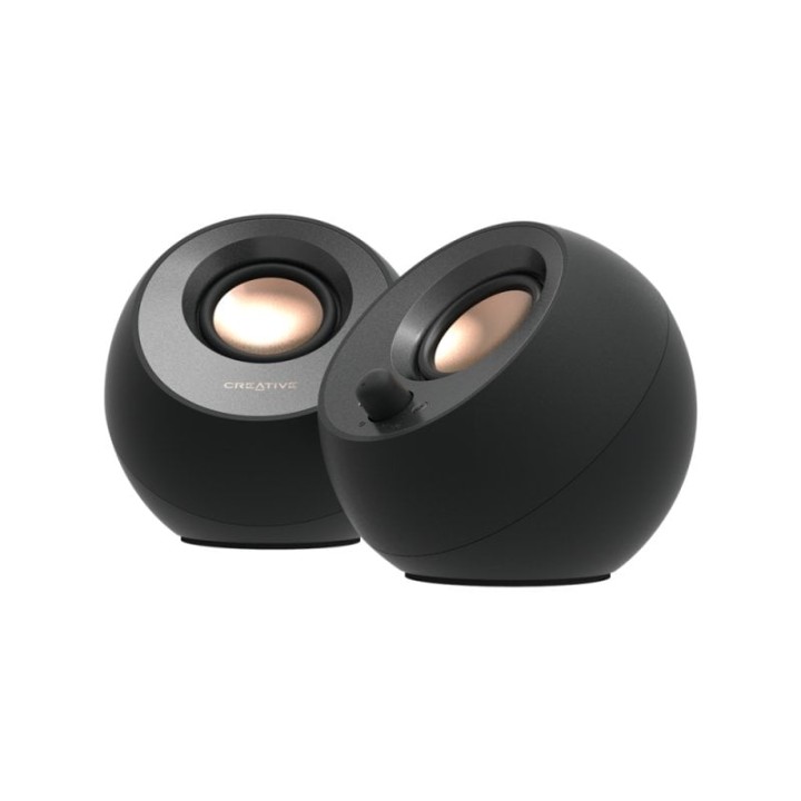 Altavoces Creative 2.0 Bluetooth USB-C 8W Wireless negros con entrada auxiliar