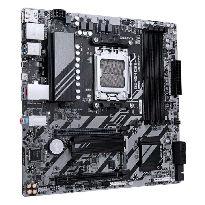 Placa Base GIGABYTE B840 AM5 micro ATX DDR5 M.2 2.5GbE HDMI DisplayPort RAID