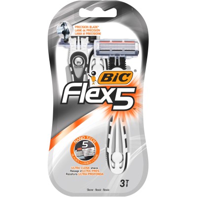 Bic Flex 5 Maquinilla Afeitar Desechable Pack 3 ud