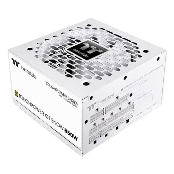 Fuente de Alimentación Thermaltake 850W 80 PLUS Gold ATX 3.1 Totalmente Modular Blanca