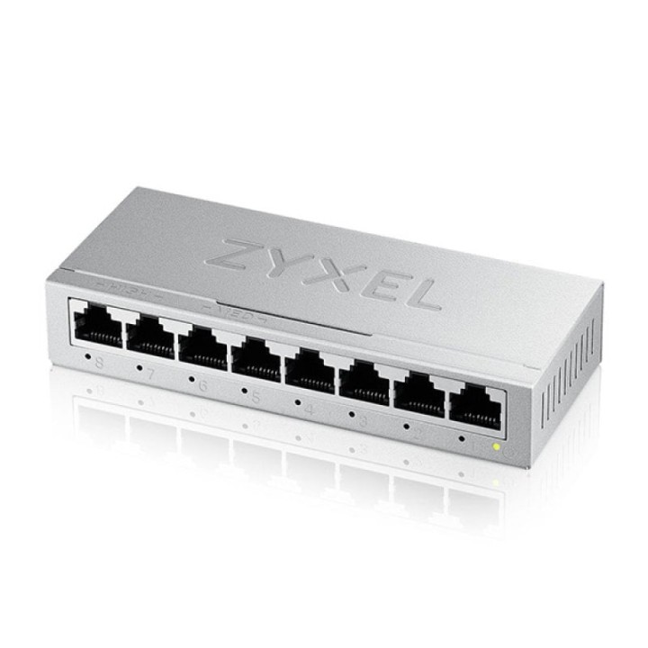 Switch Zyxel 8 puertos RJ-45 Gigabit Ethernet L2 No Administrable 16Gbps