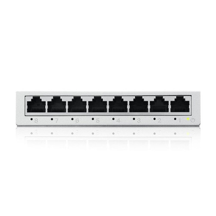 Switch Zyxel 8 puertos RJ-45 Gigabit Ethernet L2 No Administrable 16Gbps