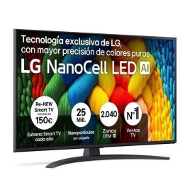 TV LG NanoCell 43NANO81A6A 43″ 4K Ultra HD Smart TV Dolby Digital HDMI 2.1 WiFi Gaming