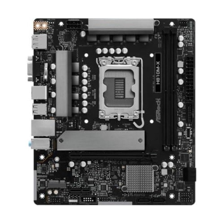Placa Base ASRock H810M-X Intel H810 LGA 1851 Micro ATX