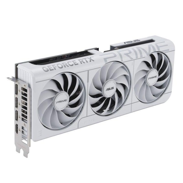 Tarjeta Gráfica ASUS Prime RTX5070-O12G-WHITE 12GB GDDR7 triple ventilador blanco