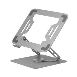 Soporte Mars Gaming 17" Girat/Plegable Plata (MARSNW)