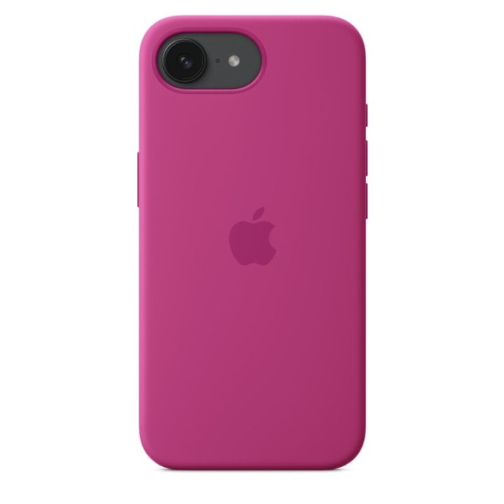 Funda de silicona Apple iPhone 16e microfibra interior 6.1″ Fucsia reciclada