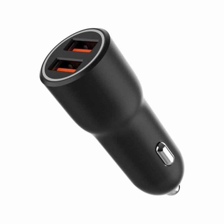 Cargador de coche Gembird TA-UC-A2QC36-CAR-01 USB QC 3.0 2 Puertos 36W Negro