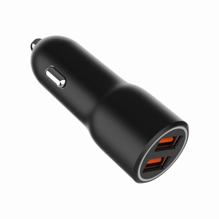 Cargador de coche Gembird TA-UC-A2QC36-CAR-01 USB QC 3.0 2 Puertos 36W Negro
