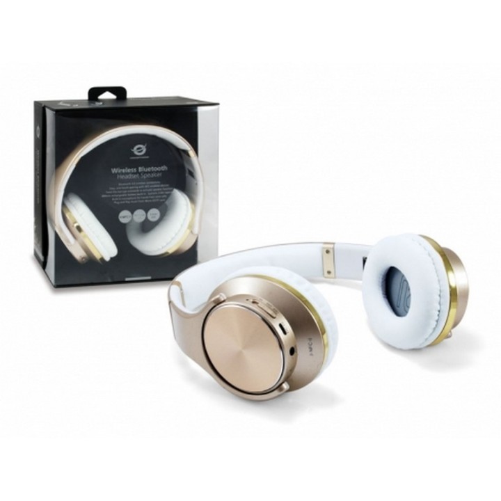 Conceptronic Eligio Auriculares Bluetooth con Función Altavoz Oro